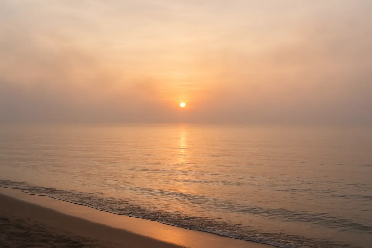 A calm sunrise over open water, representing a fresh start after quitting vaping
